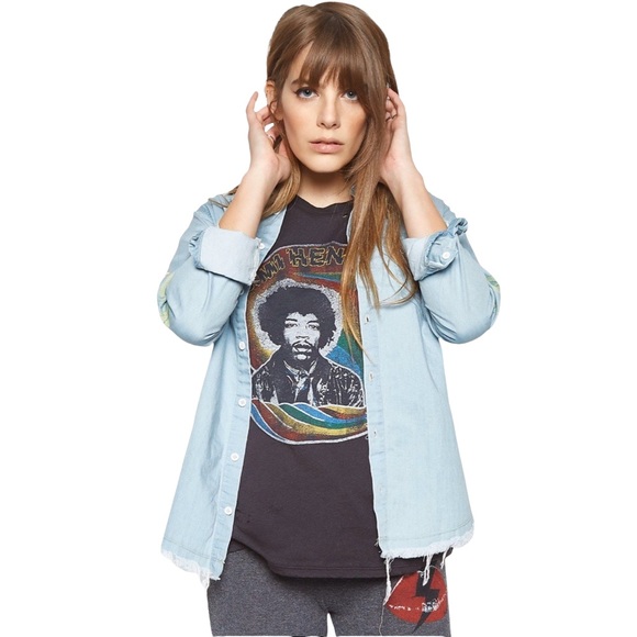 new Lauren Moshi ❤︎ Sloane Love You Forever ❤︎ Floral Print Button Down Shirt ❤︎ - Picture 5 of 17